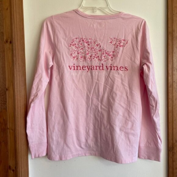 VINEYARD VINES Happy Mother’s Day Whale Filled Pink Long Sleeve T Shirt … - Picture 2 of 14
